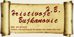 Hristivoje Bujkanović vizit kartica